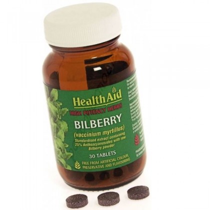 HEALTH AID Bilberry Berry Extract 30 Ταμπλέτες
